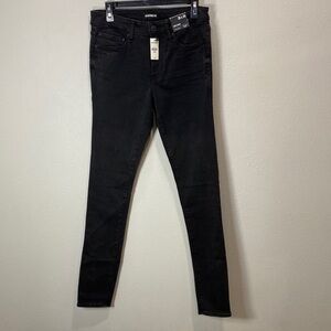 Express super skinny jeans in black 30x34